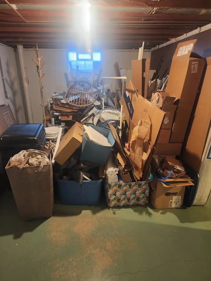 Roll-off dumpster container at job site for Construction Dumpster Rental in Fruit Hill